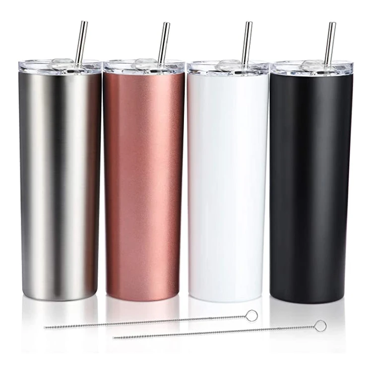 Белая кофейная кружка с двойными стенками и сублимационными заготовками из нержавеющей стали, 20 унций