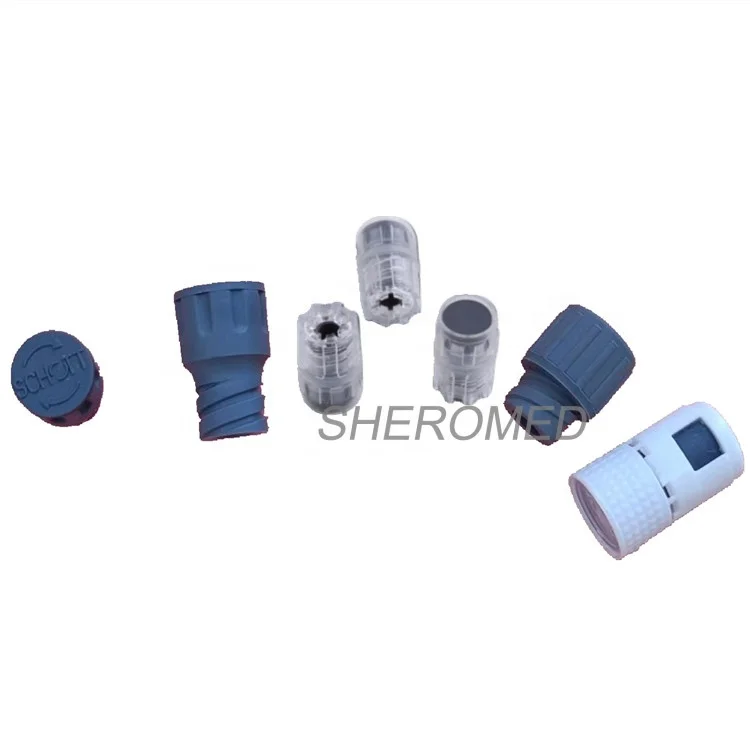 Plastic Plunger Rubber Backstop for 0.5ml 1ml 2ml 3ml 5ml Borosilicate Syringe Luer Lock