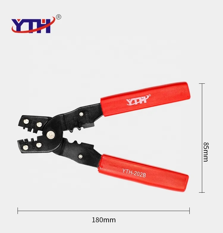 YTH 202B 14-28 AWG 50# Steel Multi functional cold pressing professional tool wire cutting crimping terminal crimper