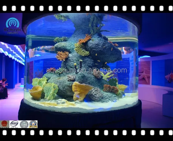 Fancy Clear Large Round Acrylic Fish Tank Aquarium