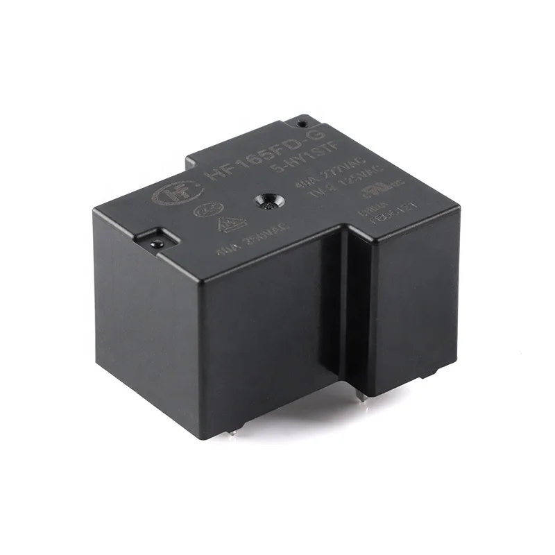 High Power Relay DC 5V 12V 24V 40A HF165FD HF165FD-G-5-HY1STF HF165FD-G-12-HY1STF HF165FD-G-24-HY1STF 4 Pin