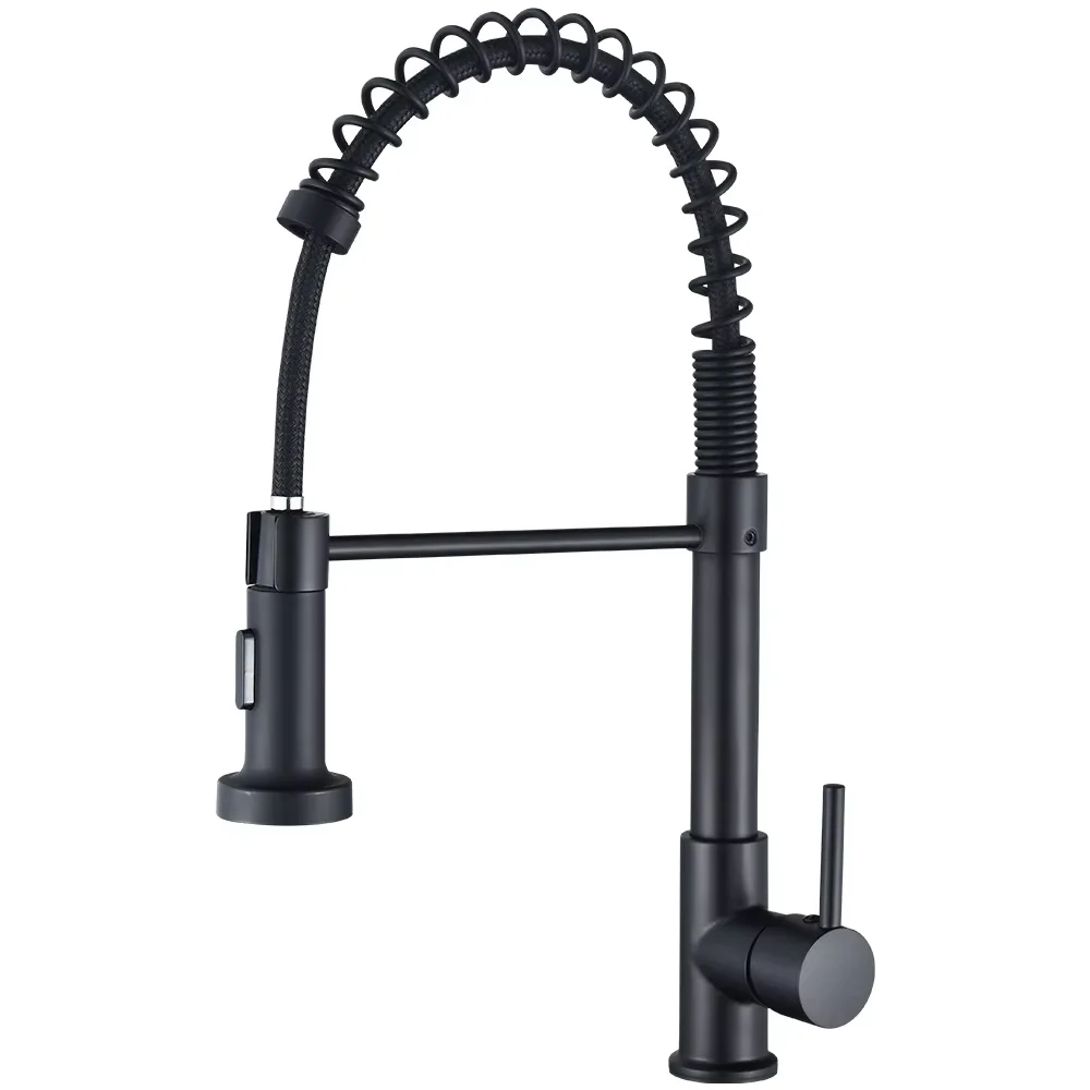 Tik Tok popular Spring rotating mixed water multifunctional stainless steel faucet kitchen sink hot and cold kitchen faucet