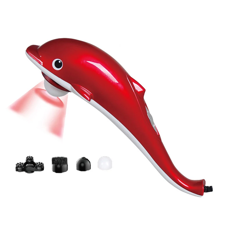 Home use electric dolphin cervical vertebra shoulder waist massage rod hammer dolphin massage
