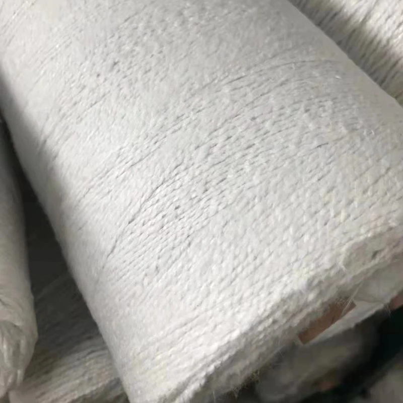 Refractory ceramic fiber yarn with stainless steel wire reinforced/glassfiber reinforced