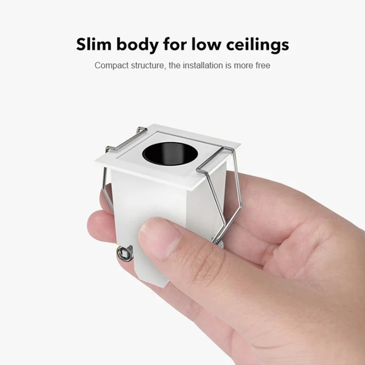 Contemporary Lamp Black White Embedded Indoor 3W 6W 9W 12W 15W 25W Aluminum Led Grille Lights