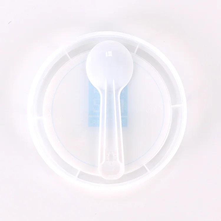 160ml Mini Tub Yogurt Packaging Box Container Plastic Ice Cream Cup With Lid And Spoon Plastic Cup For Yogurt