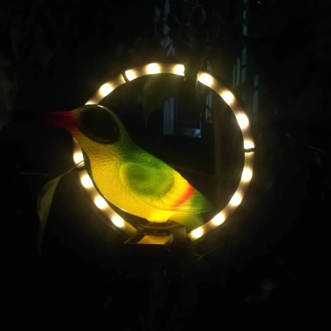 Solar Garden Light Outdoor Parrot LED Owl LED Fairy Light Lawn Lamp Garden Decor Landscape Night Waterproof Animal Shape Lamp