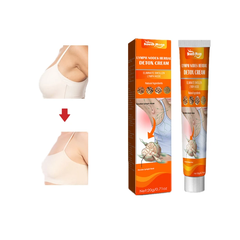 South Moon 20g lymph nodes herbal detox cream lymphatic inflammation lumps swelling pain relieving ointment