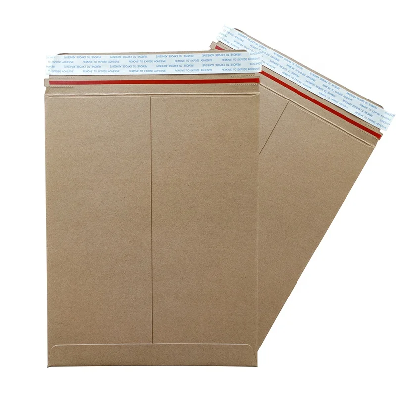 Kraft Paper Mailers Brown Stay Flat Seal Self Envelope