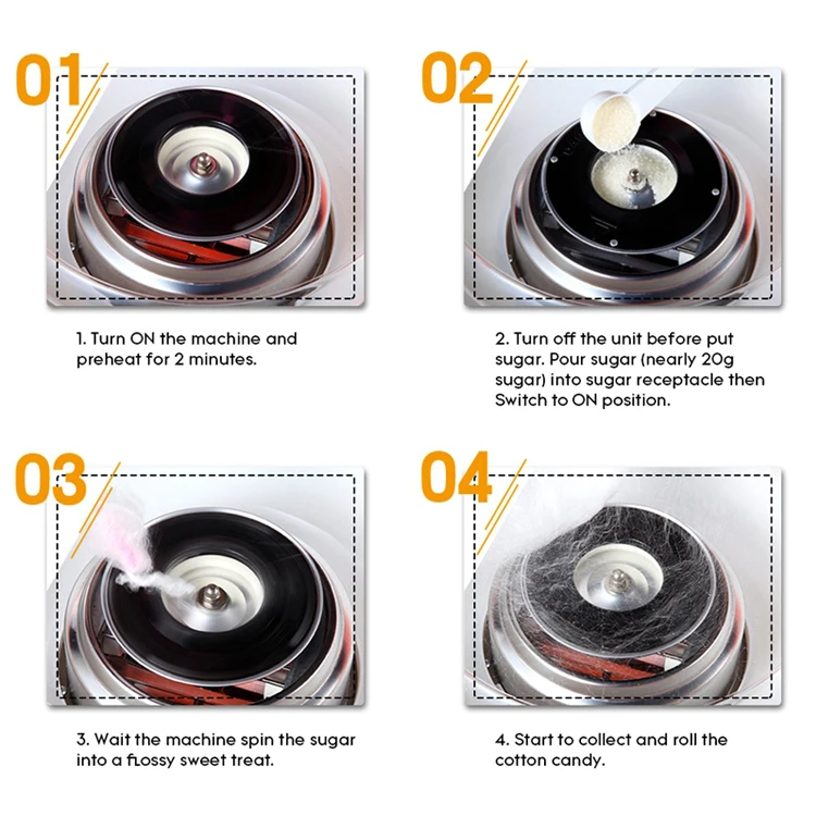 small electric home kitchen appliance electric cotton candy floss maker machine Cotton Candy Maker