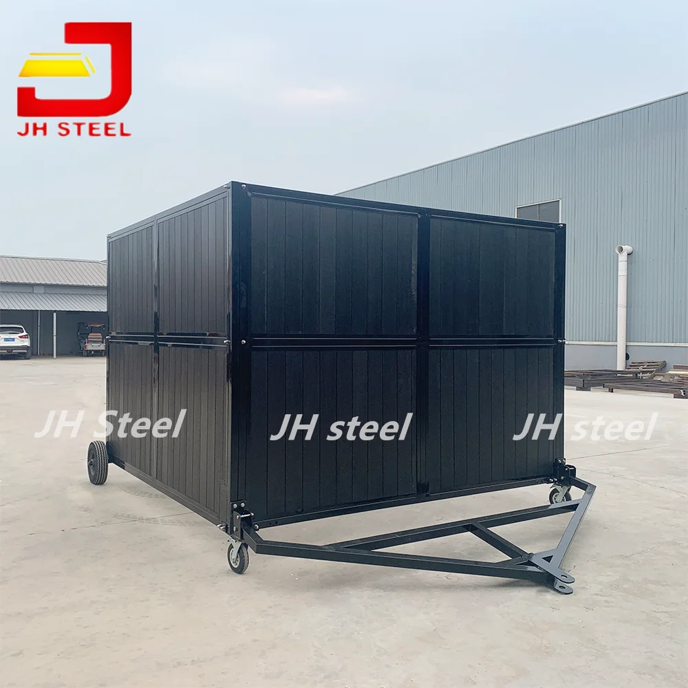 Economical Concrete Stainless Metal Galvanized Horse Stable Stall Box Horse Shelter with Roof