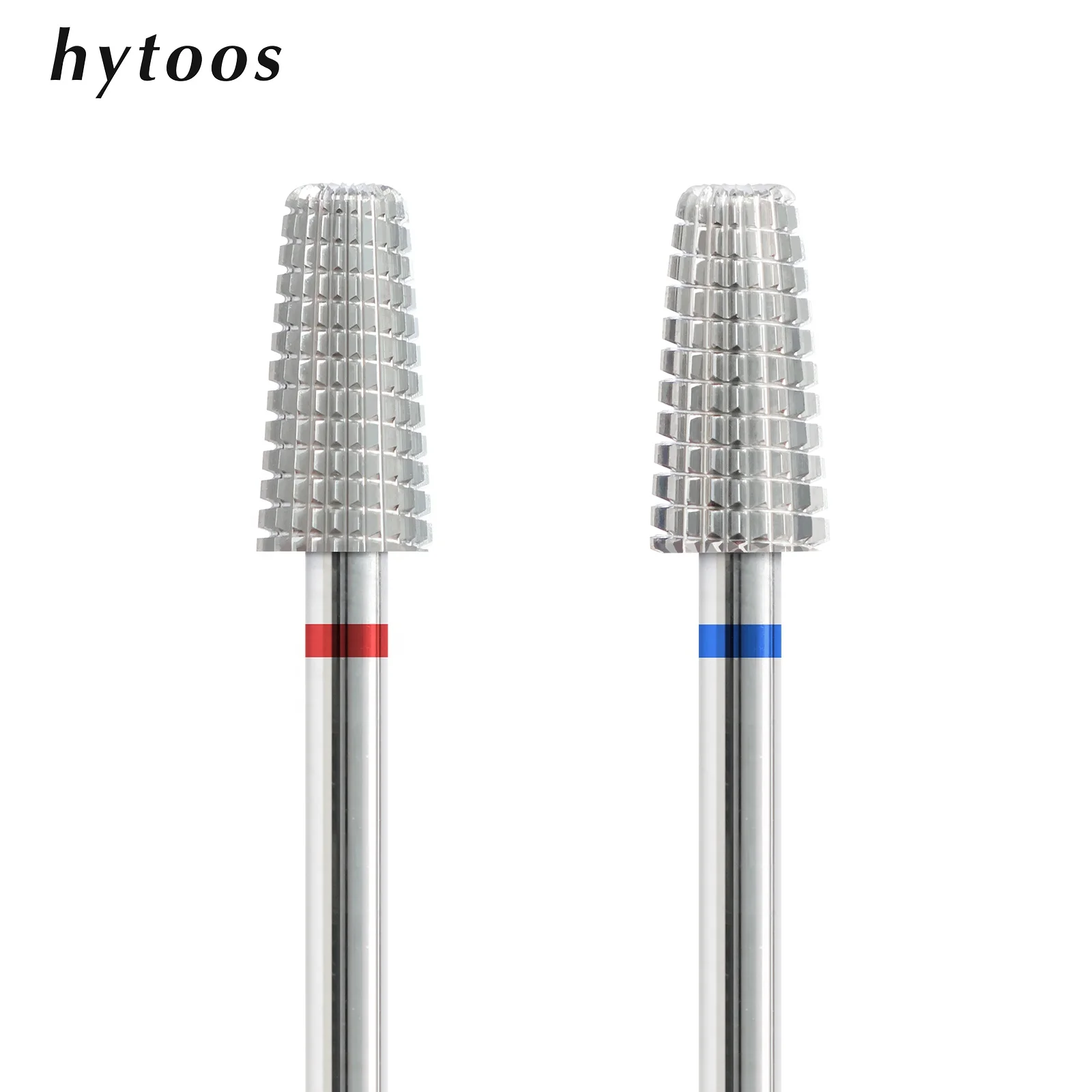 HYTOOS Mini 5 in 1 Nail Drill Bit 10mm Tapered Drill Bits for Nails Professional Safety Carbide Nail Bits Acrylic Gel Remover