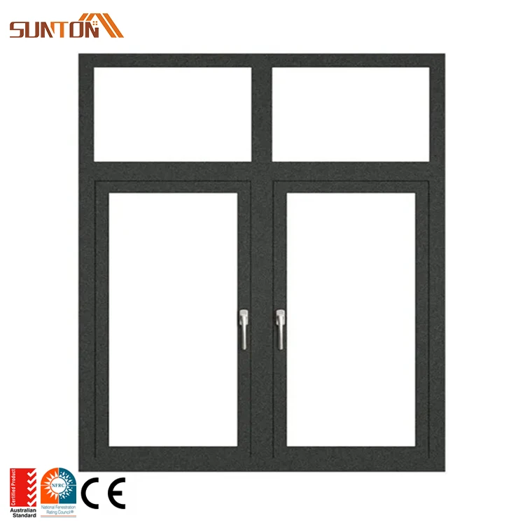 NFRC certified european american style aluminium frame window custom aluminum glass casement windows