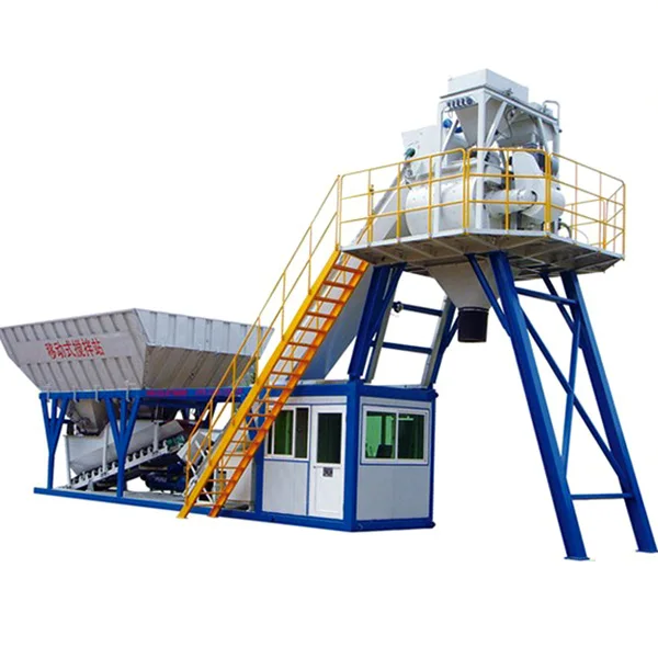 Chinese Suppliers Yhzs40 Mobile Concrete Plant Portable Concrete Mixing Plant Controlled By Industrial Control Computer For Sale