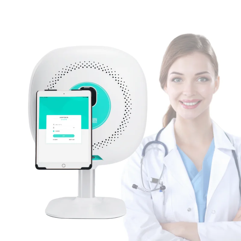 AIMYSKIN portable 3d AI face skin Diagnostics analyzer facial Tester scanner mirror device skin analysis machine skin analyzer