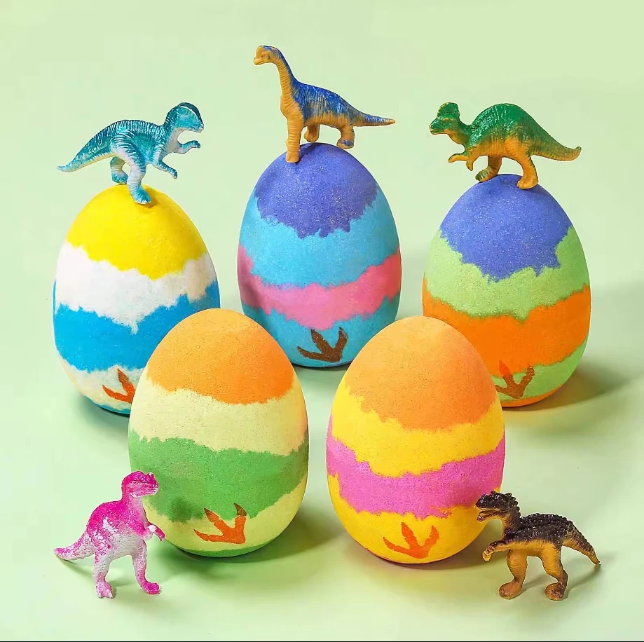 Pure Organic Dinosaur Egg Bath Bomb for Adults Kids Surprise Toys & Aromatherapy Oil Fizzers
