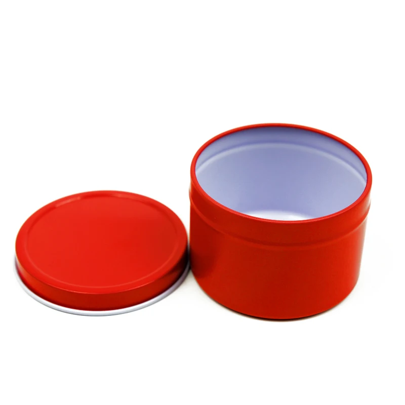 Customizable wholesale 4c printing decoration empty round candle tin can