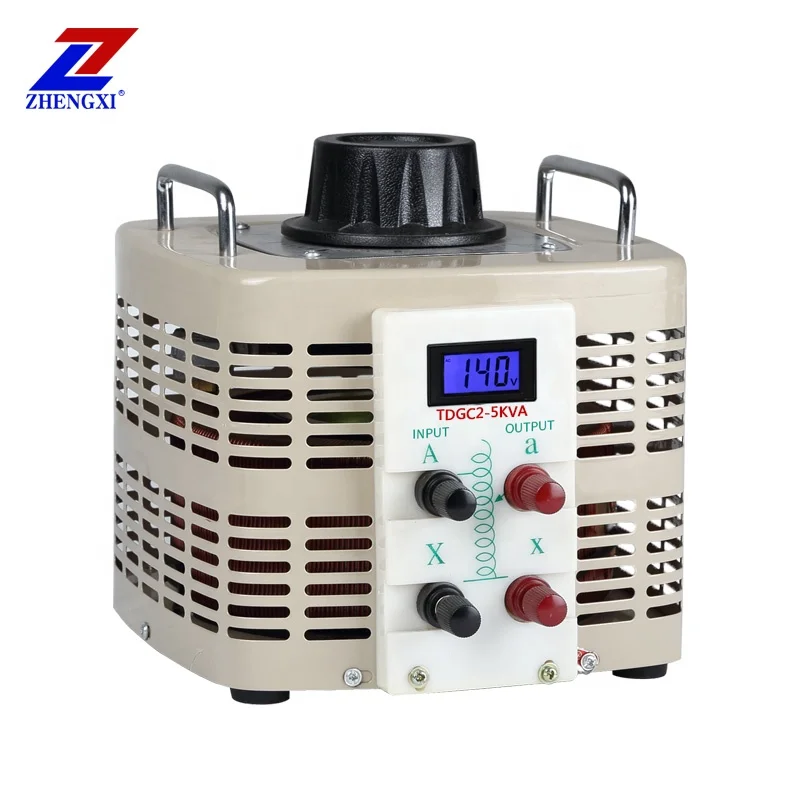 ZX TDGC2-5KVA Factory direct single phase variac variable transformer ac adjustable voltage regulator/ stabilizer
