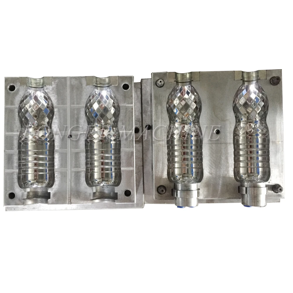 2-cavity mineral water  bottle  blowing mould,PET  bottle blow mold