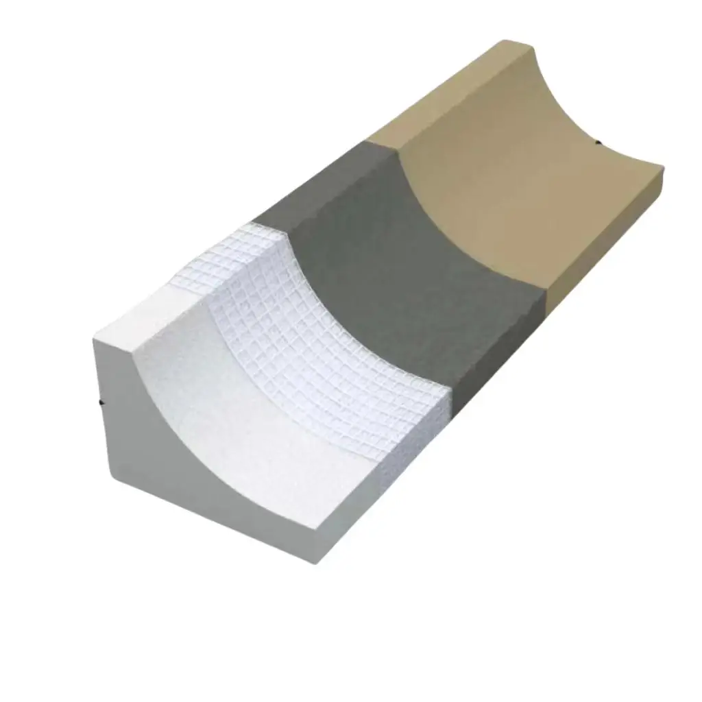 Manufacturers wholesale mountain flower relief  Roman column exterior wall cornice decoration line EPS forming