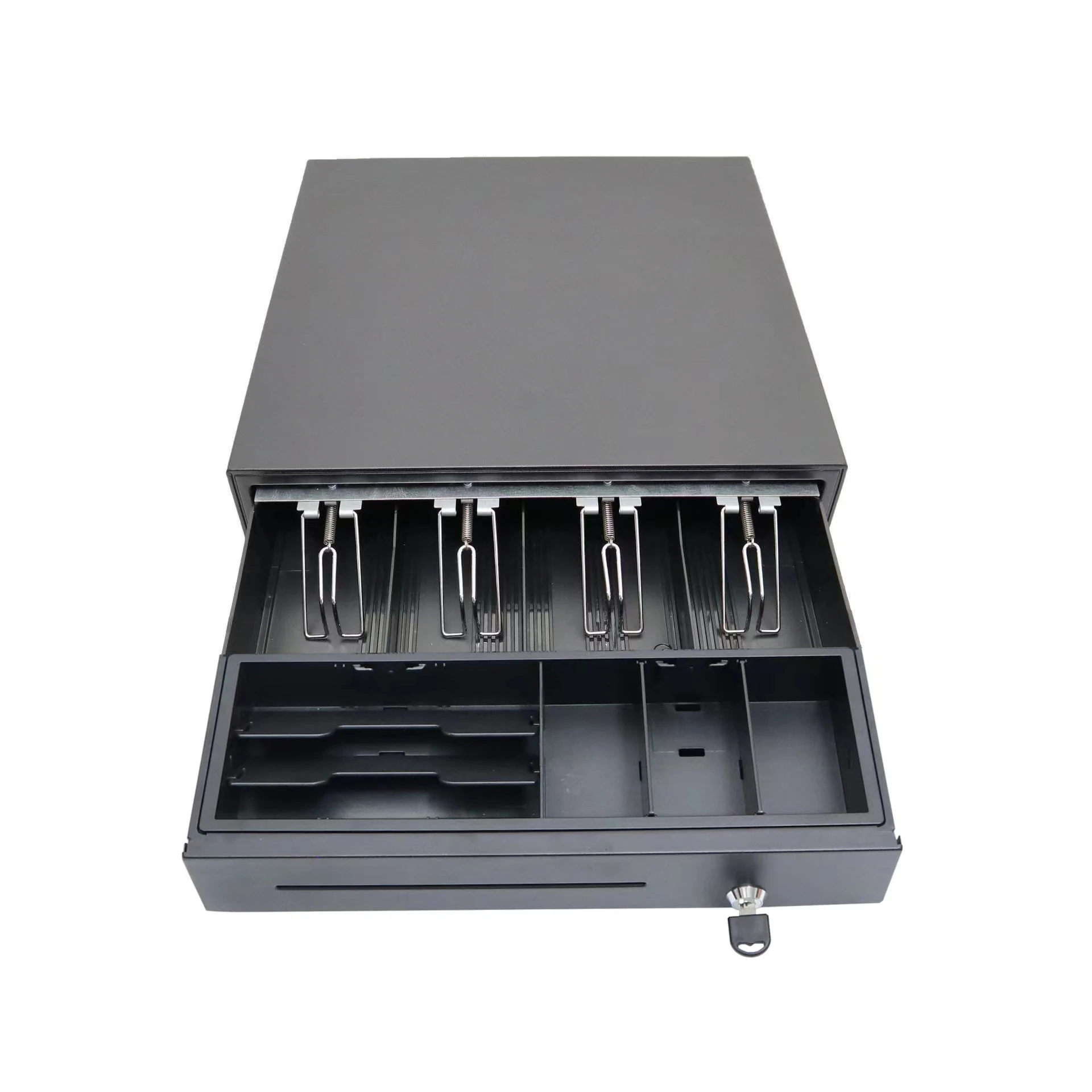 H-405C Supermarket Machine High Quality Electronic Cash Drawer with 7 or 8 Adjustable Bill Holders RJ11/RJ12 USB 3 Locks