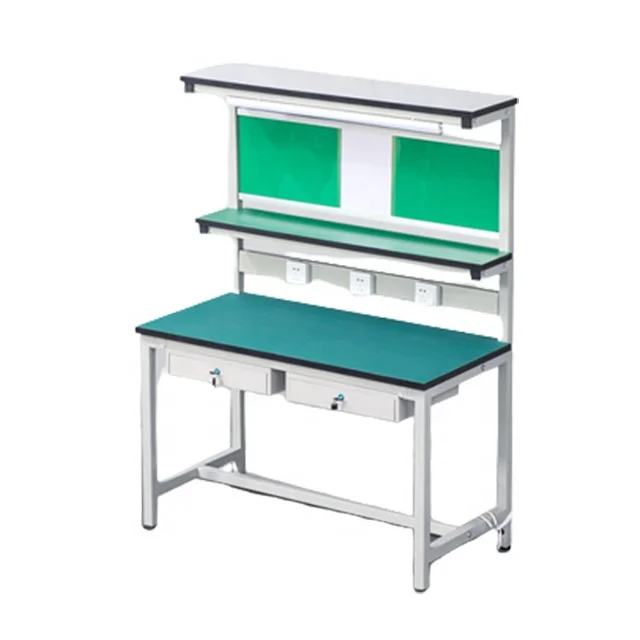 Mobile phone repairing workshop assembly line working tables