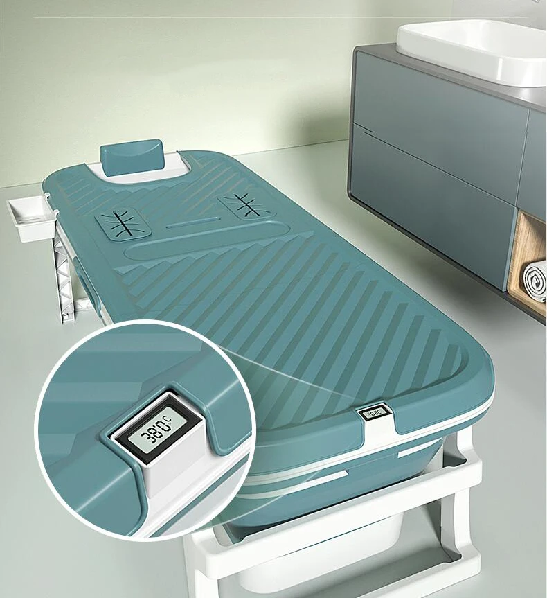2022 hot sale customizable modern design safe and non-slip large 149  folding bath tub for adults plastic drop shipping