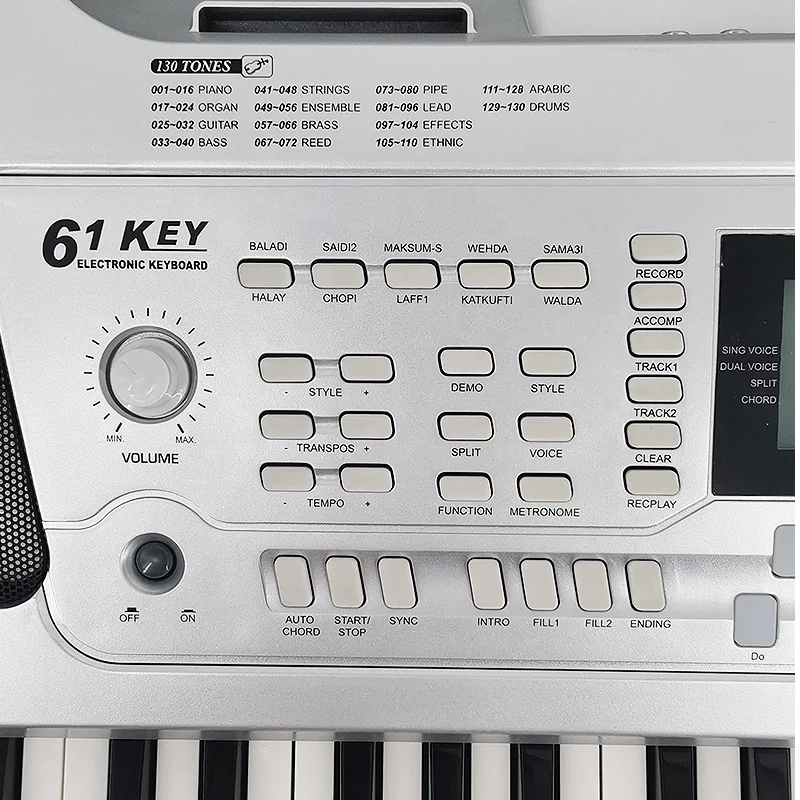 Aiersi brand 61 key Basic Arranger Keyboard Arabic style electronic organ USB MIDI multifunction piano keyboard