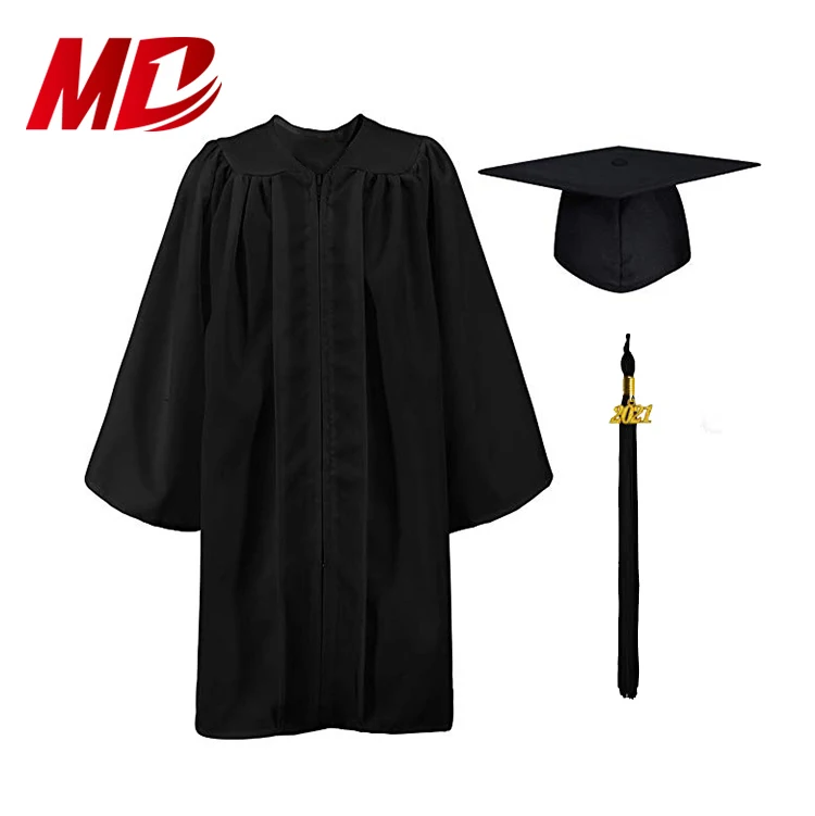 Matte Kid Children Primary School Graduation Gown with Cap