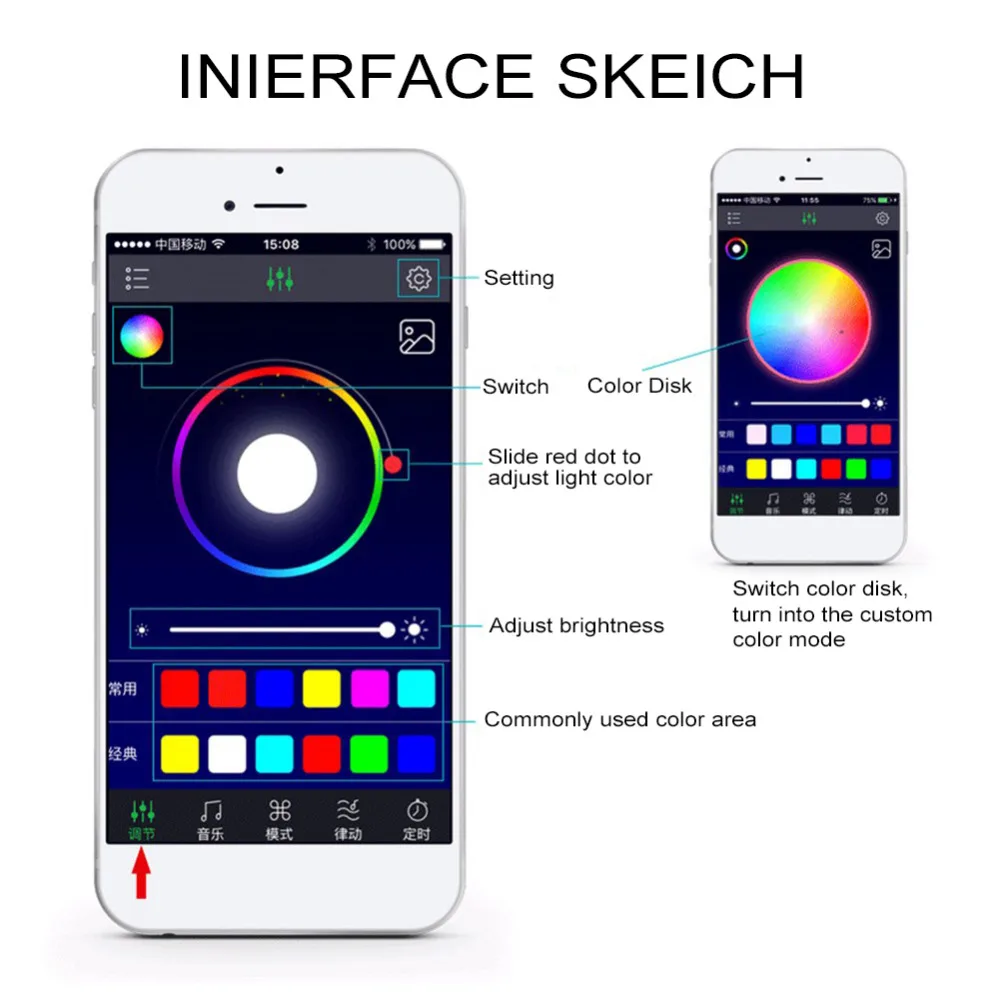 Car Underglow Neon Accent LED Strip Lights App Control RGB Auto Exterior Underbody Decorative Ambient Atmosphere Lamp