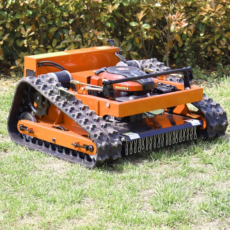 Chinese Automatic Remote Controller rc Radio Control Robot Hillslope Grass Gas Lawn Mowers Mulcher Gasoline