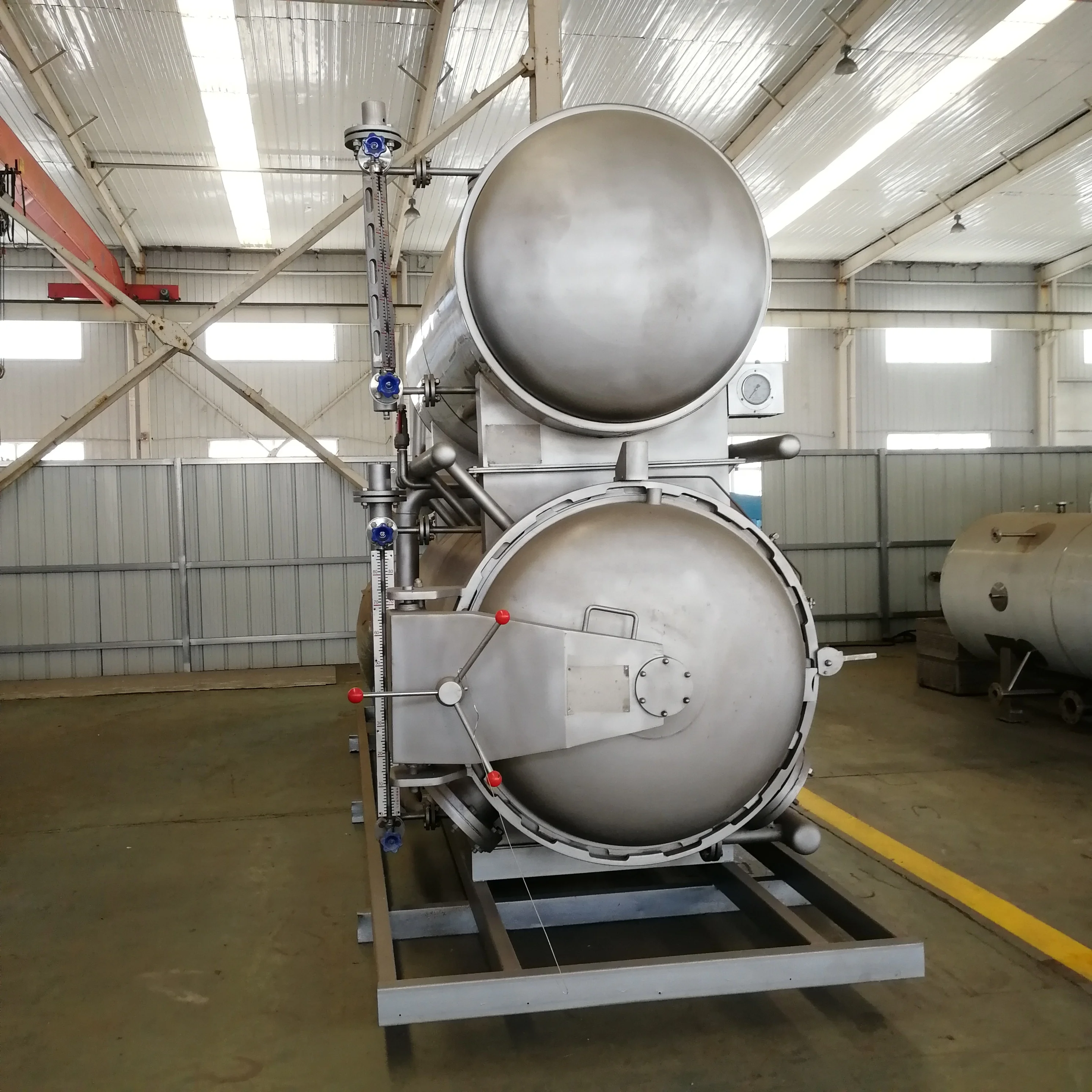 Industrial Spraying Automated Retort Pouch Machine Jars Tin sardine canned Immersion Type Retort Autoclave