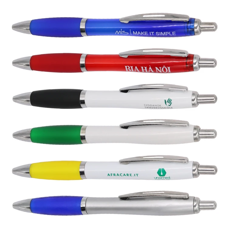 Top RTS Custom pen with Logo Multicolor Promotion cheap Plastic Ball Point Ballpoint Pen