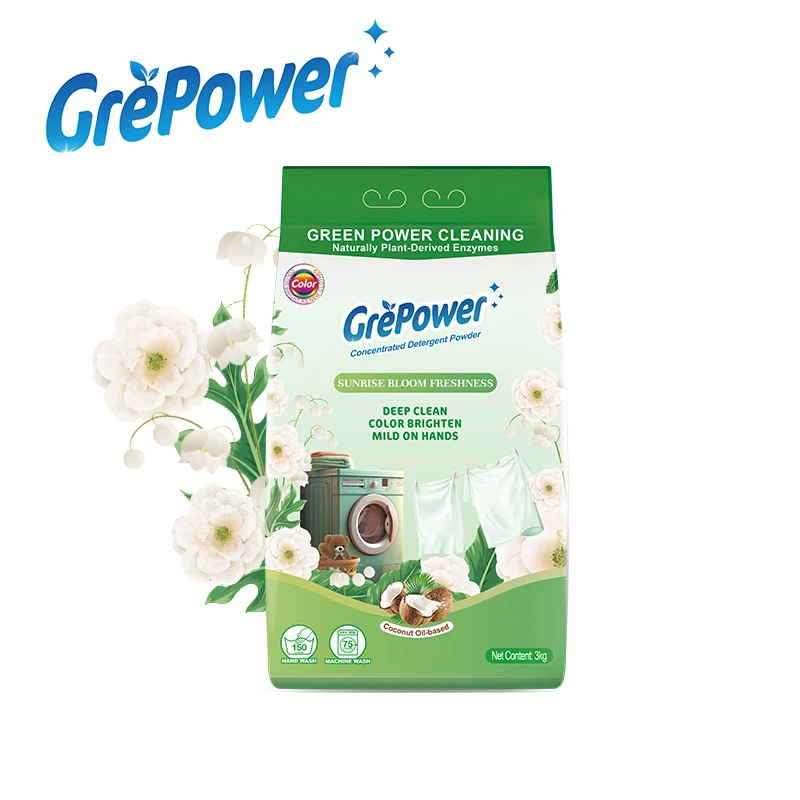 Liby Grepower bulk detergent powder detergente en polvo powder cheap laundry soap washing powder 20kg wholesale price oem