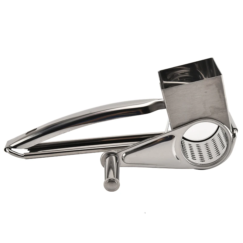 
Cheese grinder rotating Multipurpose Stainless Steel Rotory Cheese Chocolate & Vegetable Grater Cutter Grinder 1 Drum Blades 
