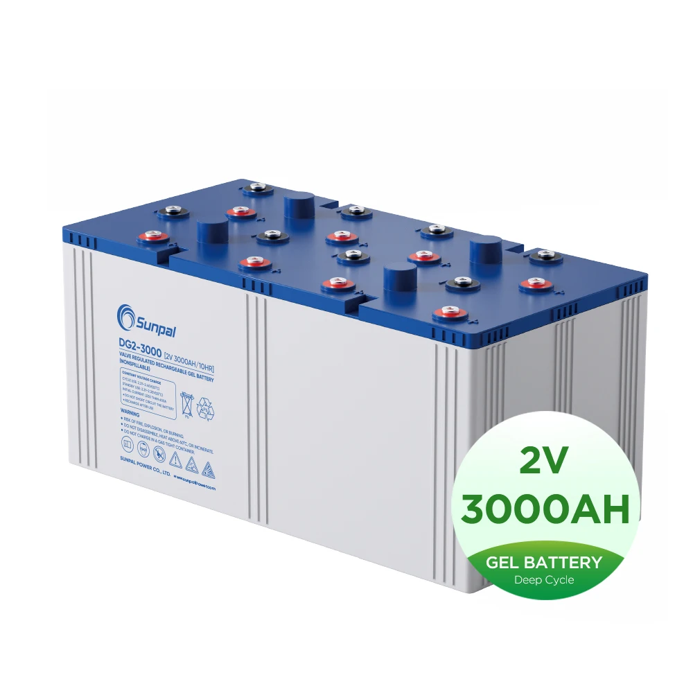 Солнечная система использует свинцово-кислотный и гелевый 2 В 400Ah 500Ah 600Ah 800Ah батареи не требующие обслуживания