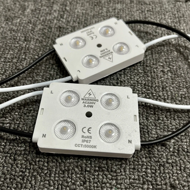 170 beam angle AC 110V 220V High Power 3w SMD 4LED IP67 Led Injection Module for outdoor decoration light box