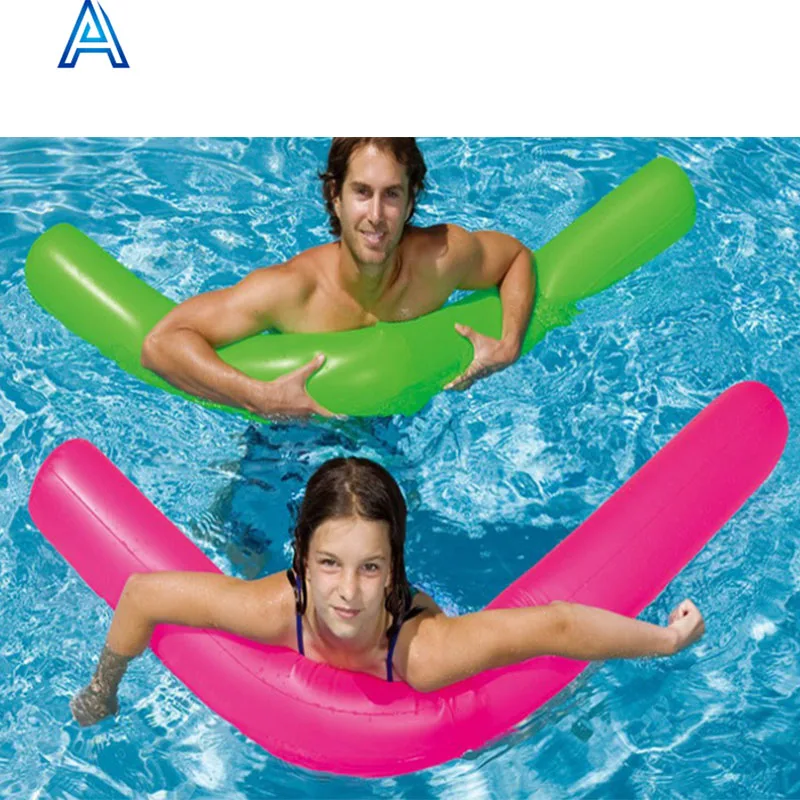 New design eco-friendly PVC inflatable swim tube swim pipe swimming ring toy for summer pool water float toy