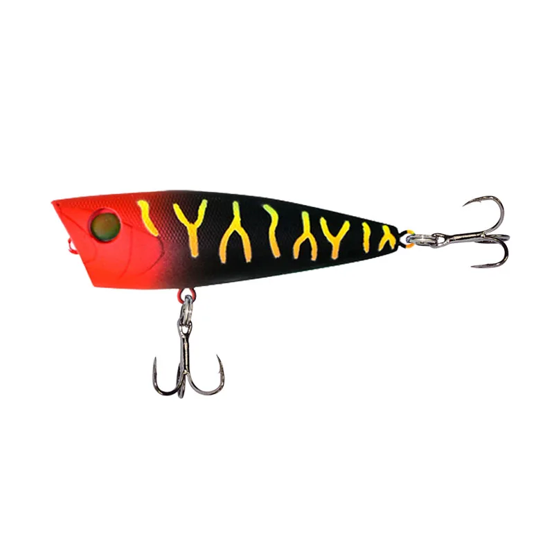 Hard Popper Lure 60mm 6.5g New Bomber Top Water Popper Lures Surface Artificial Topwater Baits for Pike Sea Bass Fishing