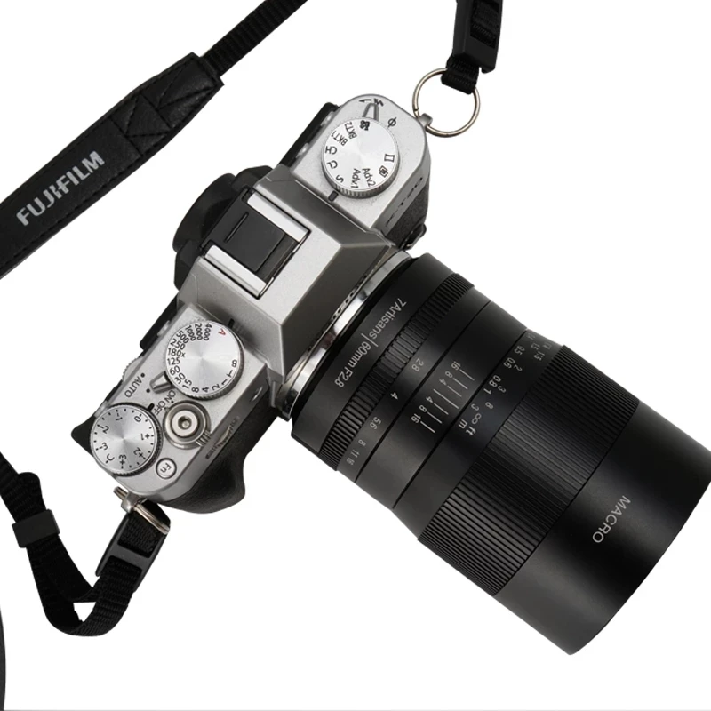 7artisans 60 мм F2.8 APS-C ручной объектив с фиксированным фокусным расстоянием макро камеры объектива Sony NEX E крепление Canon EF-M Fuji FX Macro