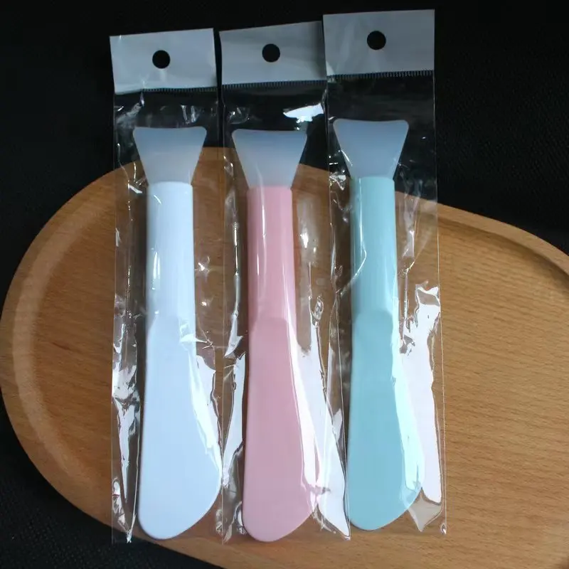YRX Silicone Facial Women Dual Head Scraper Plastic Evenly Applying Easy To Clean Soft Comfortable Man Brush Face Mask Brush