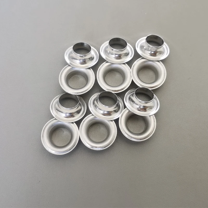 Galvanized Iron Tarpaulin Eyelet 12/23mm PVC Canvas Steel Grommets Aluminum Buttonhole For PE Tarpaulin