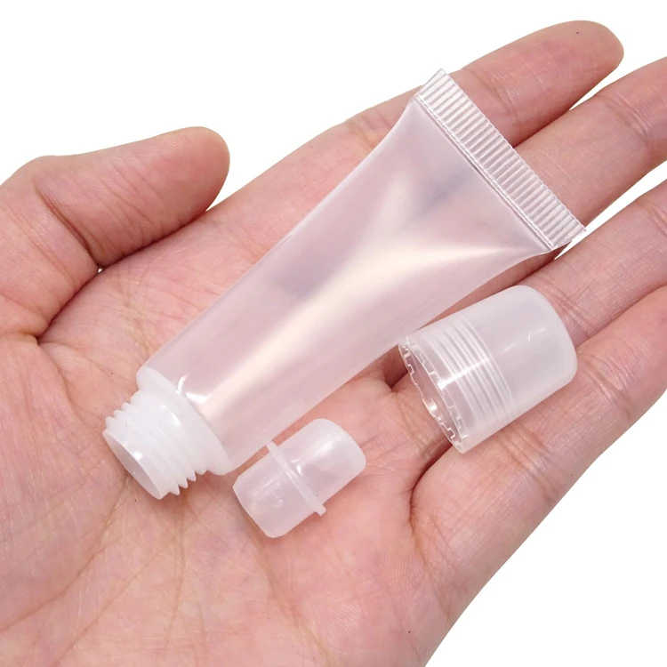 
Hot Selling Refillable Clear Empty Lip Gloss Balm Containers Soft Empty Tubes Lip Gloss Containers Tube 
