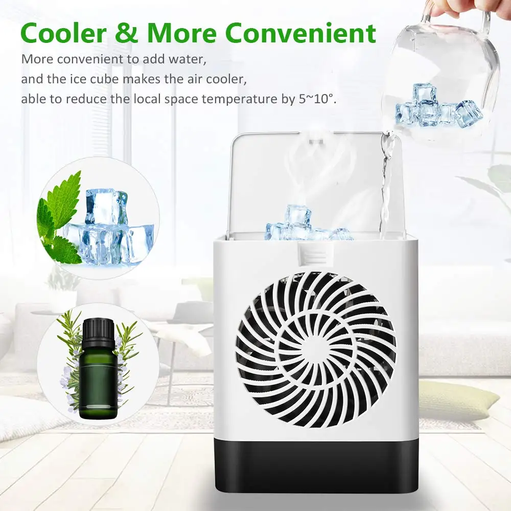 2020 new mini air cooler desktop room portable air conditioner for home office