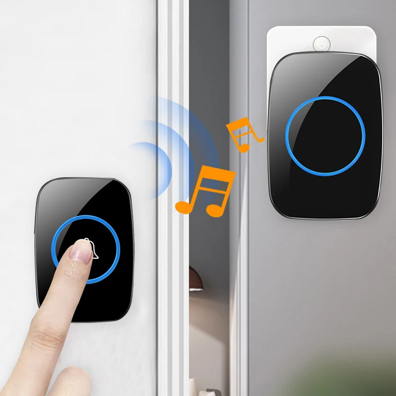 2024 New Product Wireless Smart Doorbell IP44 Waterproof Home Remote Control Door Bell