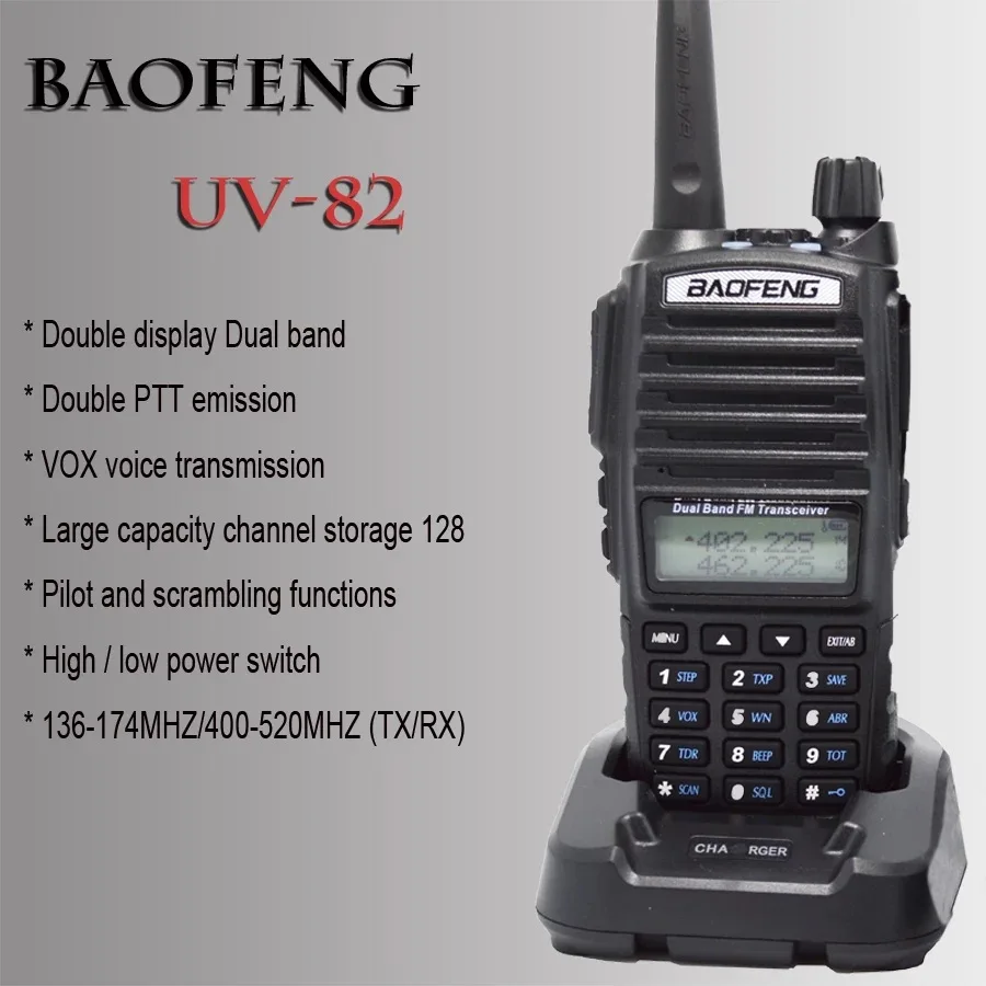 Высококачественная новейшая Двухдиапазонная UV-82 Baofeng UV82 8