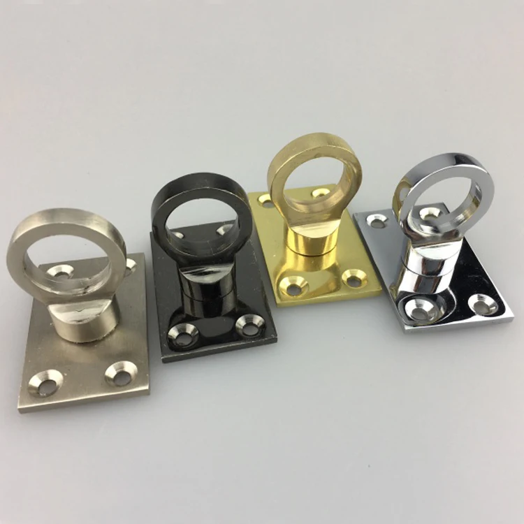 Snap hook cup support bracket end cap fitting for traffic barrier handrail railing rope