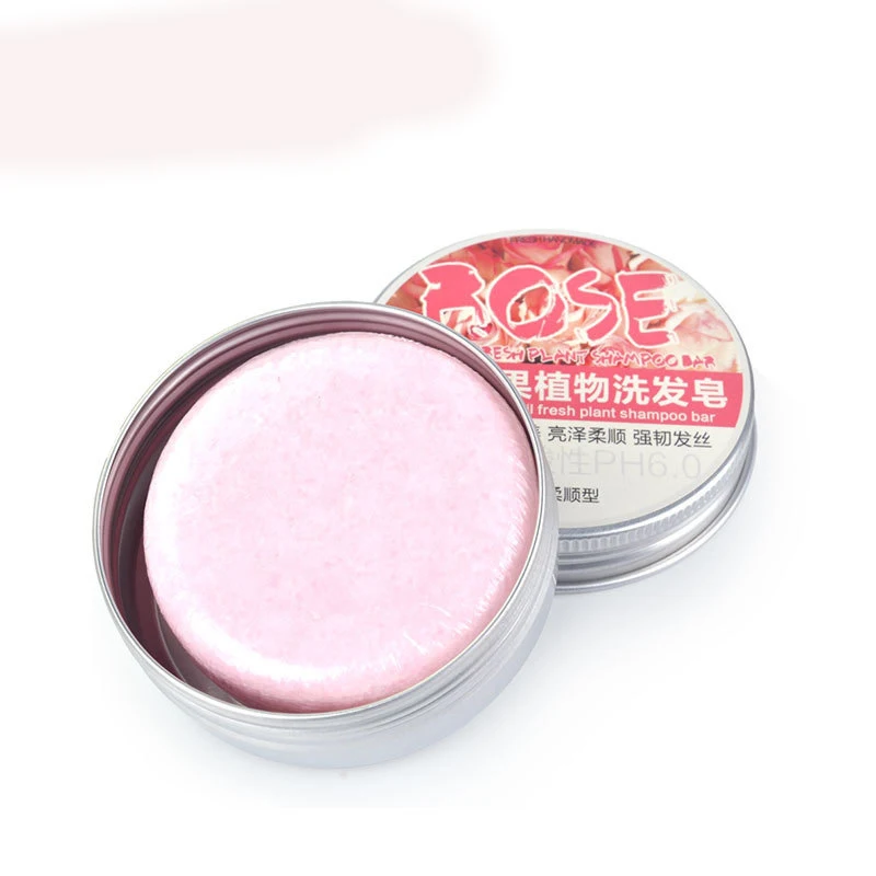 Pink Rose Hair Strengthens Shampoo Bar: Cleanses and Helps Strengthen Weak and Brittle Hair