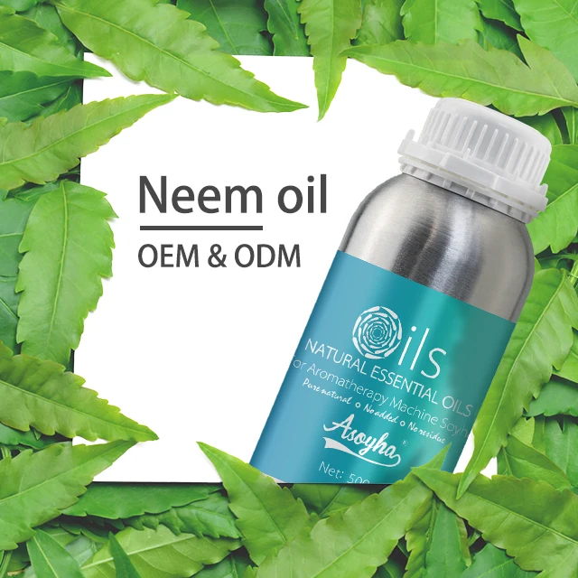 Factory Stock Custom Logo Top Neem Grade Good for Dry Itchy Skin Hair Moisturizing Scar Healing Organic Massage India Neem Oil