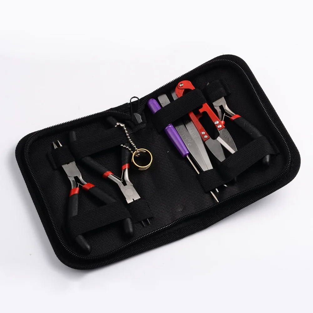 Rawmand Jewelry Making Supplies Kit with Jewelry Tools Jewelry Pliers Tweezers Scissors Jump Ring Opener Awl